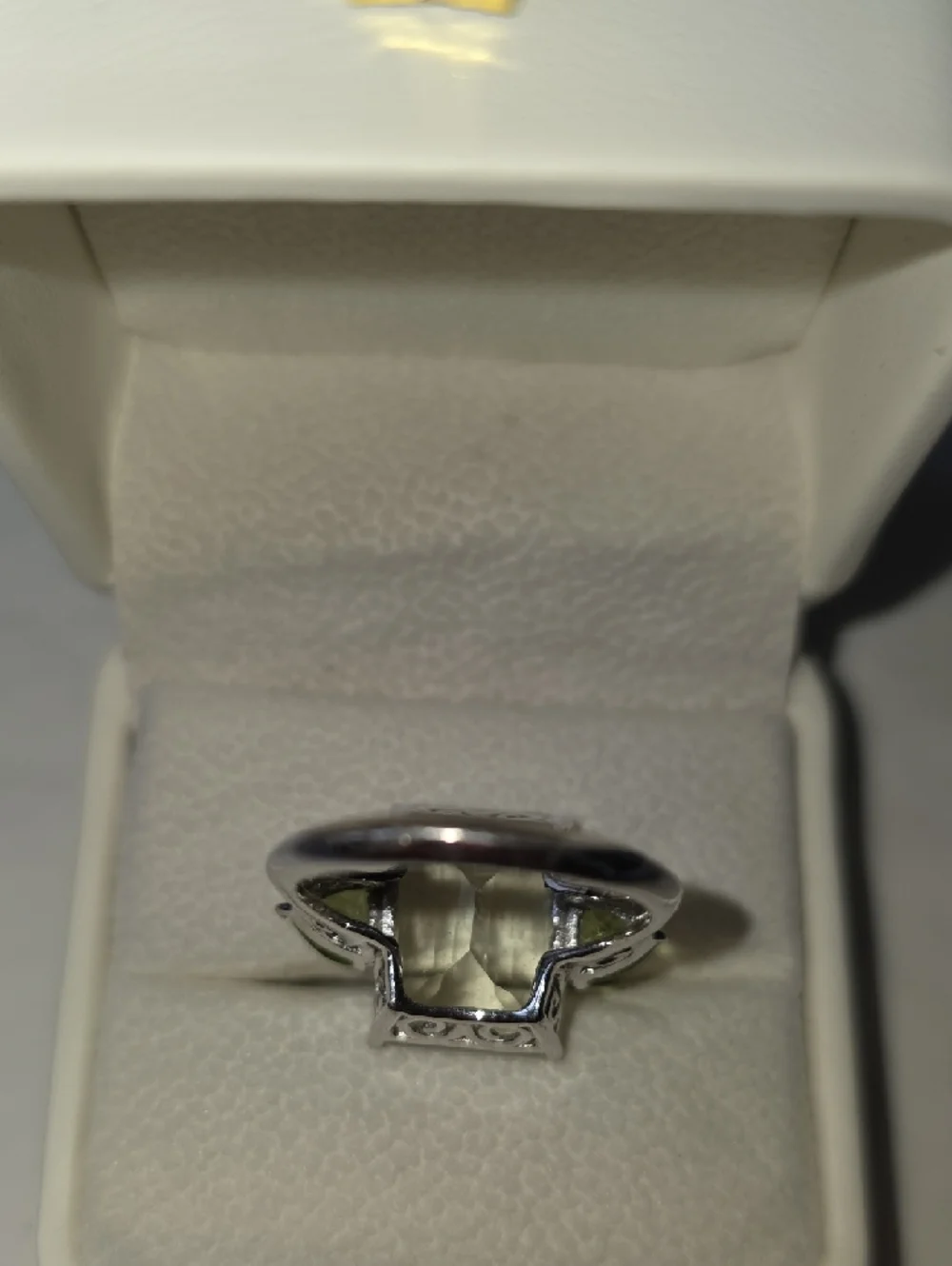 Ross-Simons Prasiolite And Peridot Ring Size 8.75